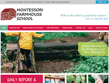 Tablet Screenshot of montessorifarmhouse.com